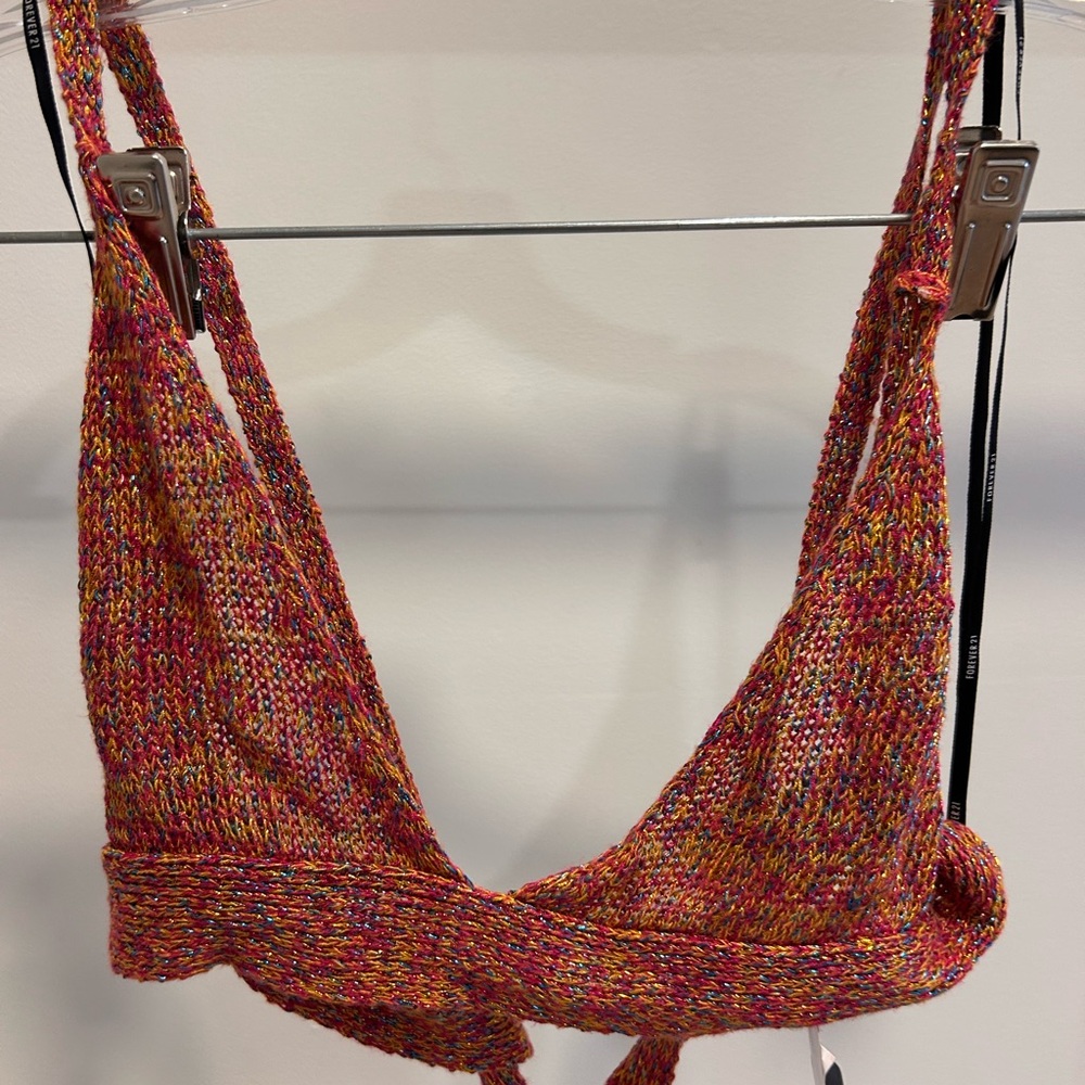 Multicolor Knit Halter Top - Picture 2 of 5